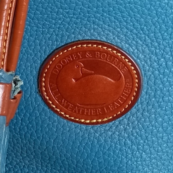 Dooney & Bourke X-Large Vintage Drawstring Bag, AWL, Mediterranean Blue - Picture 4 of 10